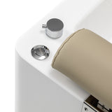 Sillon Elysia SPA chair beige fibreglass shower tray built-in lighting pedicure