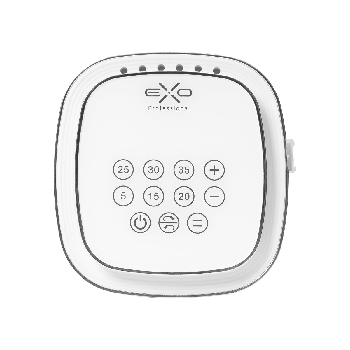 EXO Syntra Nagelfräser 35W – Weiß · Bedientasten