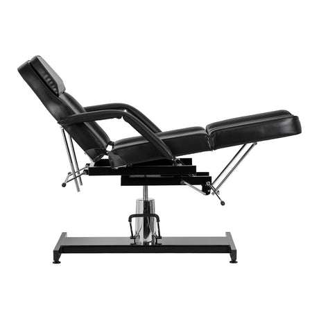 Professional black salon chair for beauty foot care and tattoo studios