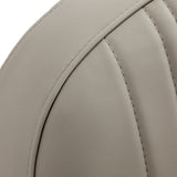 Beige Gabbiano Acri hairdressing chair with adjustable height and cushioned seat, featuring a sleek modern design.