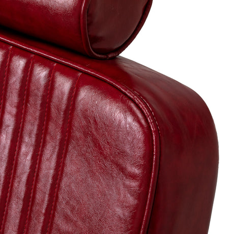 Professional red barber chair with headrest Gabbiano Royal X