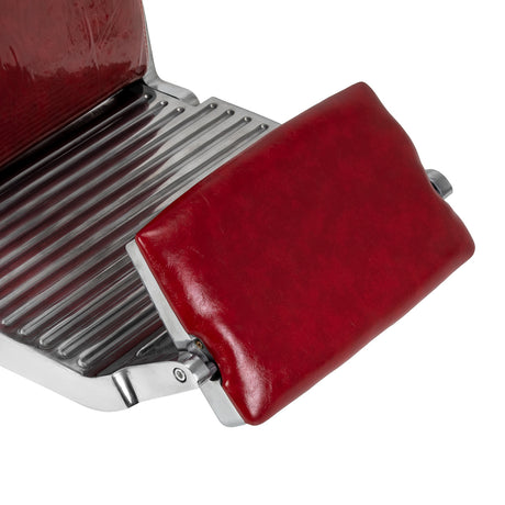 Gabbiano Royal X red barber chair sturdy salon base