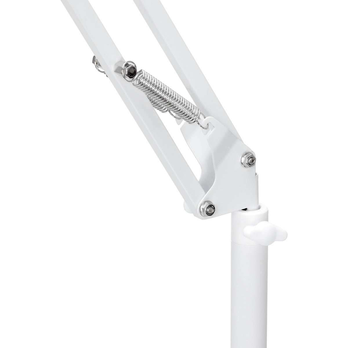 GLOW verstellbarer UV/LED-Pediküre-Lampenständer – Weiß; verstellbares Gelenk im Detail
