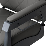 Adjustable headrest on Gabbiano Bruno professional barber chair