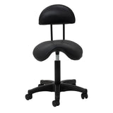 Schwarzer ACTIVESHOP 6001 Salonhocker mit verstellbarem Gaslift