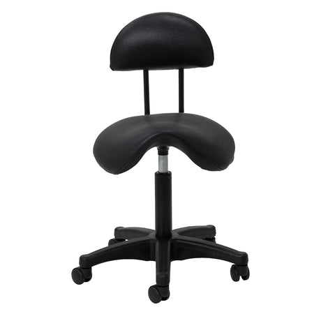 Schwarzer ACTIVESHOP 6001 Salonhocker mit verstellbarem Gaslift