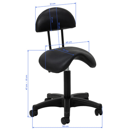 Ergonomischer ACTIVESHOP 6001 Kosmetikhocker für professionelle Salons
