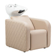 Gabbiano Sylvia Plus Elektrische Friseurwaschanlage Mit Massage – Beige · Gesamtansicht