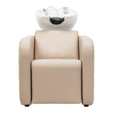 Gabbiano Sylvia Plus Elektrische Friseurwaschanlage Mit Massage – Beige · Vorderansicht