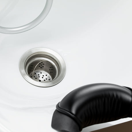 Gabbiano Sylvia Plus Elektrische Friseurwaschanlage Mit Massage – Beige · Ablaufdetail
