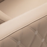 Gabbiano Sylvia Plus Elektrische Friseurwaschanlage Mit Massage – Beige · Polsternahtdetail