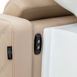 Gabbiano Sylvia Plus Elektrische Friseurwaschanlage Mit Massage – Beige · Bedientasten