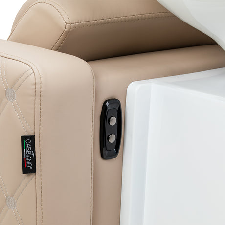 Gabbiano Sylvia Plus Elektrische Friseurwaschanlage Mit Massage – Beige · Bedientasten