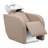 Gabbiano Ines Elektrische Friseurwaschanlage Mit Massage – Beige · Fußstützenposition