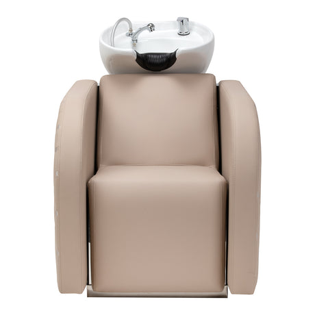 Gabbiano Ines Elektrische Friseurwaschanlage Mit Massage – Beige · Vorderansicht