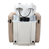 Gabbiano Ines Elektrische Friseurwaschanlage Mit Massage – Beige · Rückansicht