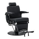 Gabbiano Continental Barberstuhl Mit Massage – Schwarz · Gesamtansicht