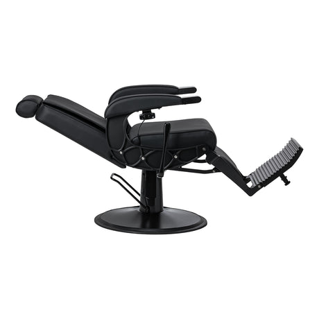 Gabbiano Continental Barberstuhl Mit Massage – Schwarz · Zurückgelehnte Position