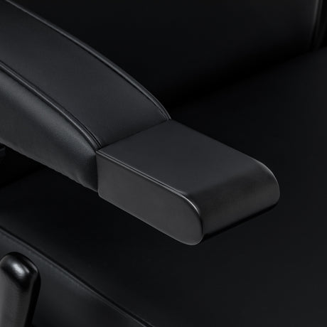 Gabbiano Continental Barberstuhl Mit Massage – Schwarz · Armlehnendetail
