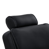 Gabbiano Continental Barberstuhl Mit Massage – Schwarz · Kopfstütze