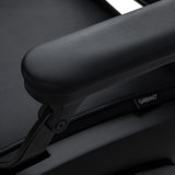 Gabbiano Francesco Barberstuhl Mit Massage – Schwarz, Schwarze Basis · Armlehnendetail