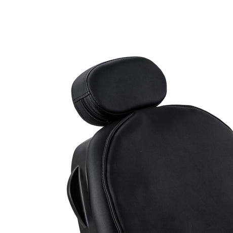 Gabbiano Francesco Barberstuhl Mit Massage – Schwarz, Schwarze Basis · Kopfstütze