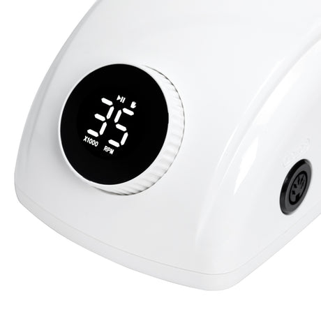 EXO Futura Nagelfräser 65W – Weiß · Digitaldisplay