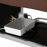 Gabbiano Head Spa 017 hair washing bed in brown with padded cushion and adjustable headrest for comfortable hair treatments