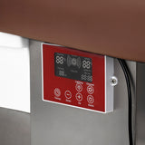 Gabbiano Head Spa 017 brown hair washing bed with padded headrest for comfortable hair washing and scalp relaxation.