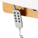 Sillon Siesta Elektrische SPA-Liege – Weiß, Hellbraunes Untergestell · Fernbedienung