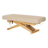 Sillon Siesta Elektrische SPA-Liege – Beige, Hellbraunes Untergestell · Gesamtansicht