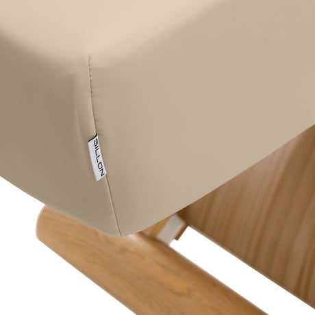 Sillon Siesta Elektrische SPA-Liege – Beige, Hellbraunes Untergestell · Abnehmbarer Bezug