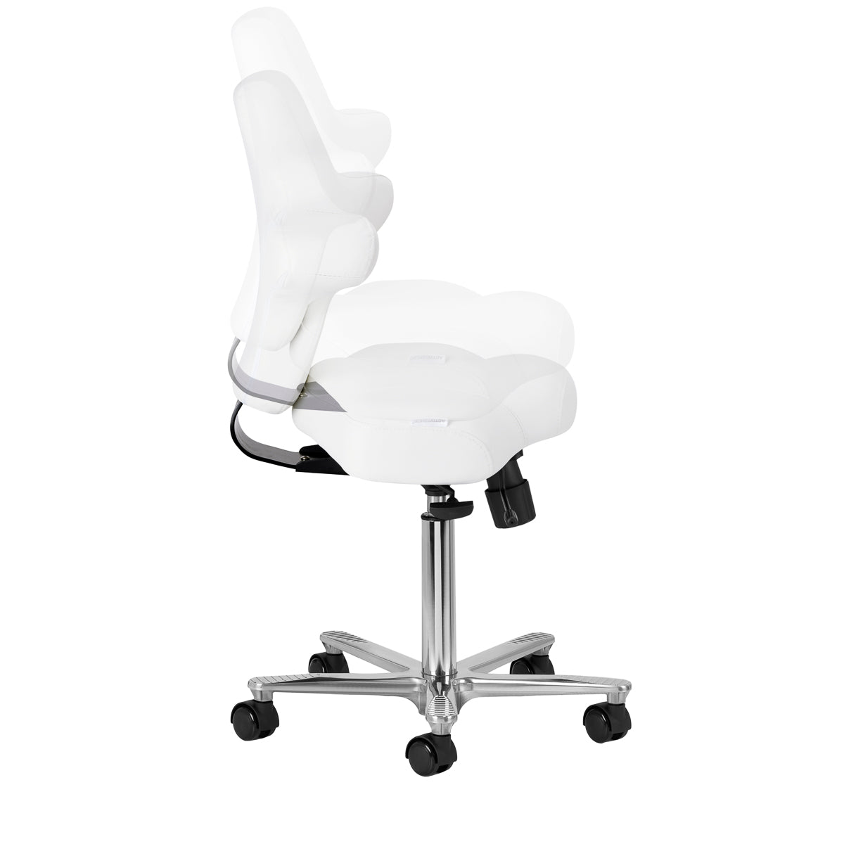 Azzurro Special 152 Arbeitsstuhl – Schneeweiß · Seitenansicht
