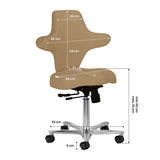 Azzurro Special 152 Arbeitsstuhl – Beige · Maßzeichnung