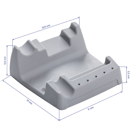 Grey plastic Saeyang Marathon nail drill workstation stand