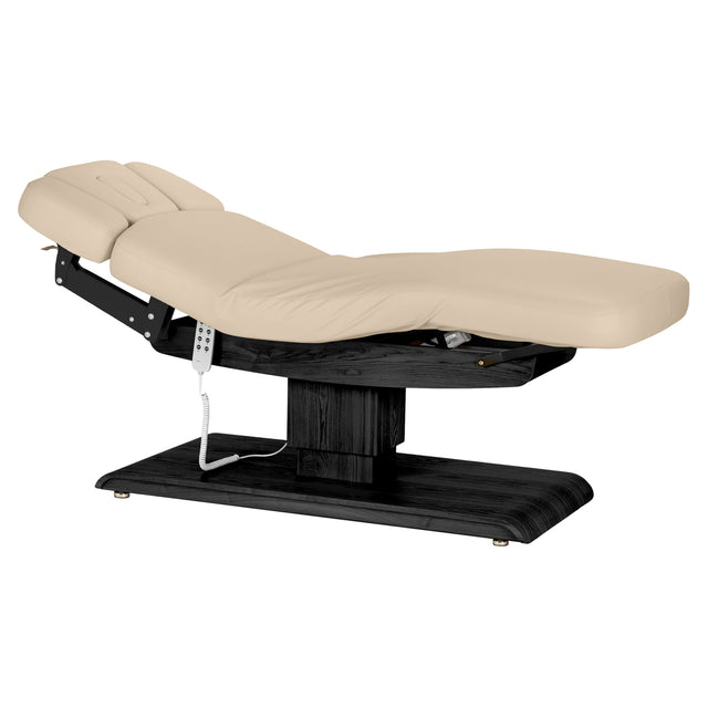 Sillon Relax Elektrische SPA-Liege – Beige, Untergestell Schwarz · Gesamtansicht