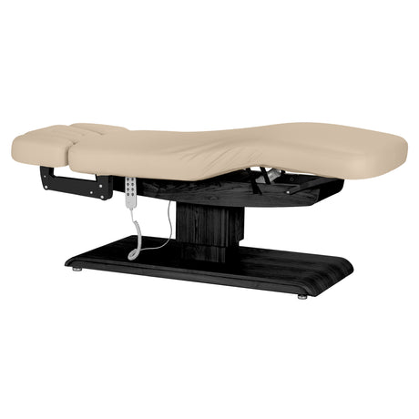 Sillon Relax Elektrische SPA-Liege – Beige, Untergestell Schwarz · Gesamtansicht