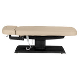 Sillon Relax Elektrische SPA-Liege – Beige, Untergestell Schwarz · Seitenansicht