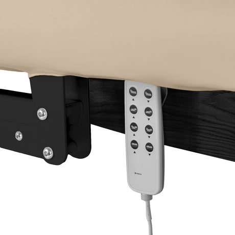 Sillon Relax Elektrische SPA-Liege – Beige, Untergestell Schwarz · Fernbedienung