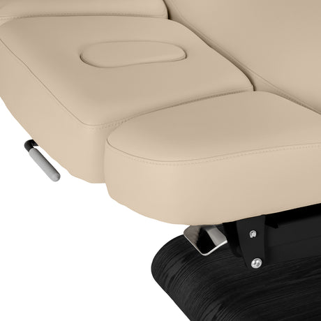 Sillon Relax Elektrische SPA-Liege – Beige, Untergestell Schwarz · Kopfstütze