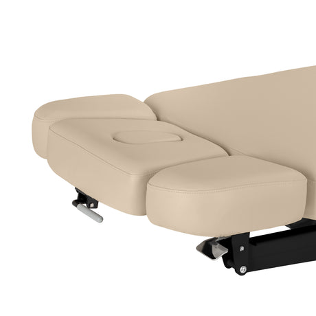 Sillon Relax Elektrische SPA-Liege – Beige, Untergestell Schwarz · Seitliche Kopfstützenteile
