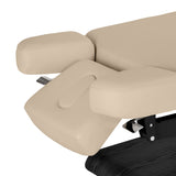 Sillon Relax Elektrische SPA-Liege – Beige, Untergestell Schwarz · Seitliche Kopfstützenteile