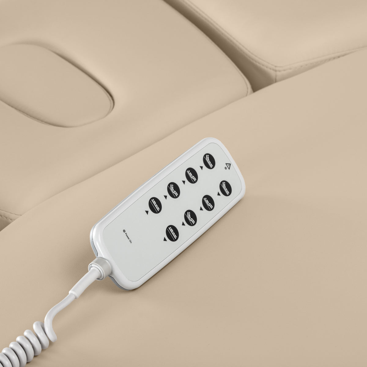 Sillon Relax Elektrische SPA-Liege – Beige, Untergestell Schwarz · Fernbedienung