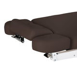 Sillon Relax Elektrische SPA-Liege – Dunkelbraun, Untergestell Schwarz · Seitliche Kopfstützenteile
