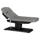 Sillon Relax Elektrische SPA-Liege – Grau, Untergestell Schwarz · Zurückgelehnte Position