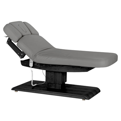 Sillon Relax Elektrische SPA-Liege – Grau, Untergestell Schwarz · Zurückgelehnte Position