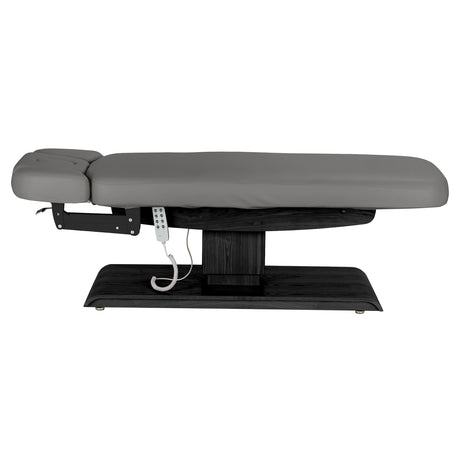 Sillon Relax Elektrische SPA-Liege – Grau, Untergestell Schwarz · Seitenansicht