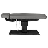 Sillon Relax Elektrische SPA-Liege – Grau, Untergestell Schwarz · Seitenansicht