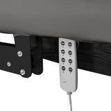 Sillon Relax Elektrische SPA-Liege – Grau, Untergestell Schwarz · Fernbedienung