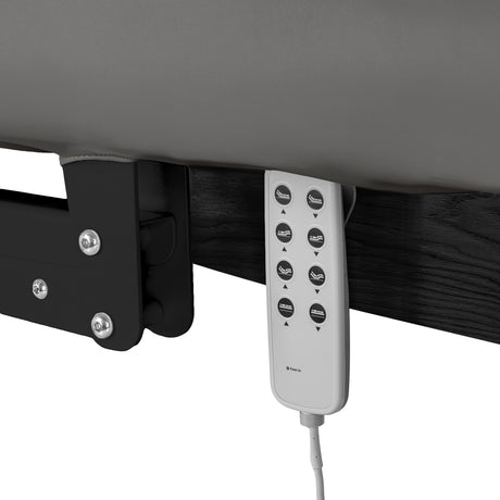 Sillon Relax Elektrische SPA-Liege – Grau, Untergestell Schwarz · Fernbedienung